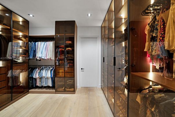 Interior, Recessed Lighting, Walk-in Closets, Wood Texture Flooring