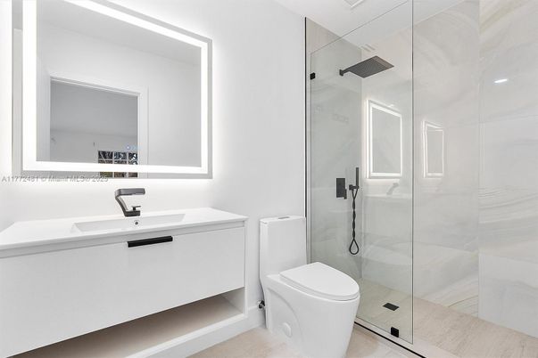 Bathroom, Glass Shower, Interior