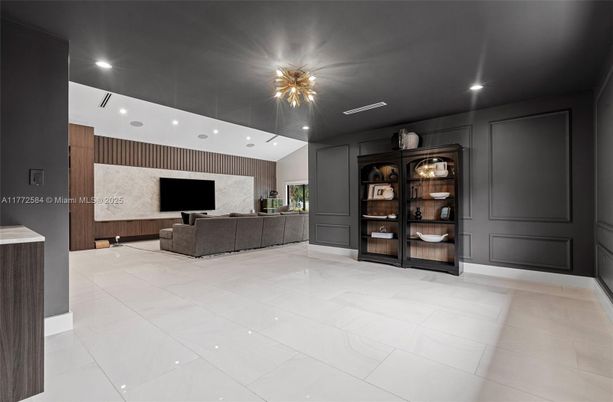 Interior, Living room, Recessed Lighting
