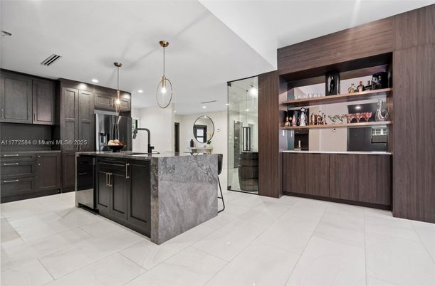 Interior, Kitchen, Pendant Lights, Recessed Lighting