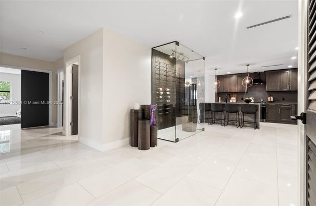 Interior, Kitchen, Pendant Lights, Recessed Lighting, Wine Storage