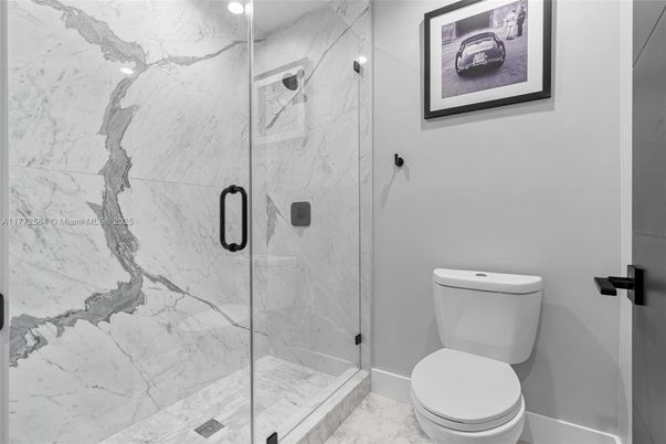 Bathroom, Glass Shower, Interior, Marble, Marble Walls