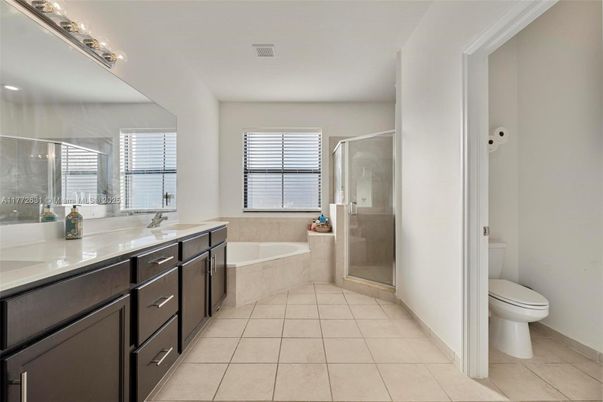 Bathroom, Dual Sink Vanities, Glass Shower, Interior