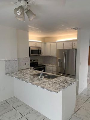Interior, Kitchen, Marble, Stainless Steel Appliances