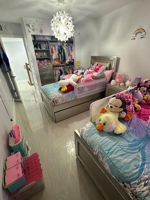 Bedroom, Chandelier, Interior