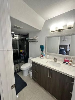 Bathroom, Dual Sink Vanities, Glass Shower, Interior