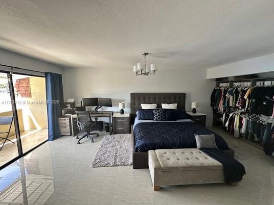 Bedroom, Chandelier, Home Office, Interior