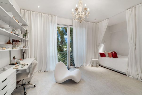 Chandelier, Home Office, Interior, Recessed Lighting