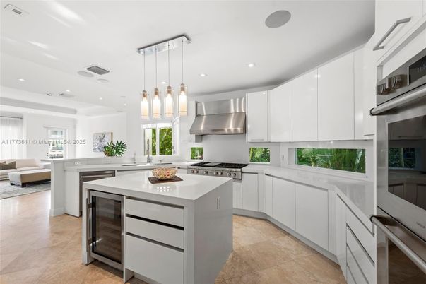 Interior, Kitchen, Pendant Lights, Recessed Lighting, Stainless Steel Appliances