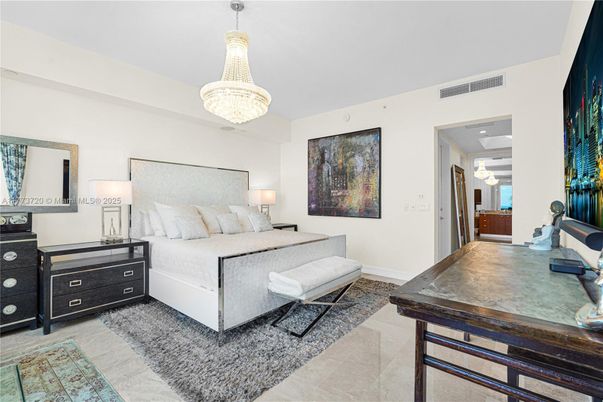 Bedroom, Chandelier, Interior