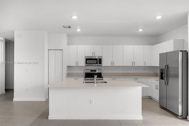 Interior, Kitchen, Recessed Lighting, Stainless Steel Appliances