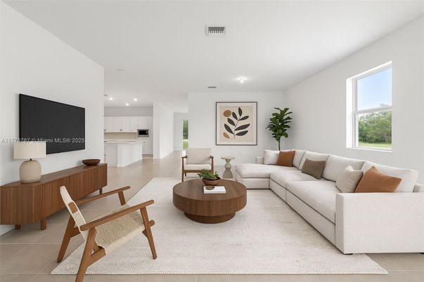 Interior, Kitchen, Living room, Recessed Lighting