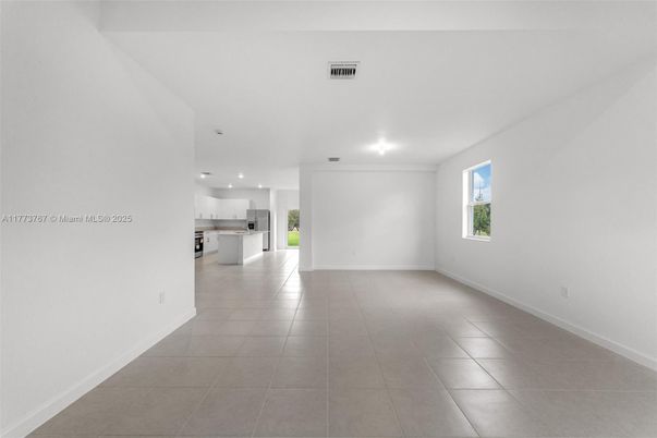 Empty room, Interior, Kitchen, Recessed Lighting
