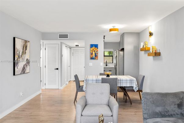 Dining room, Interior, Wood Texture Flooring