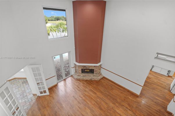 Empty room, Fireplace, Interior, Wood Texture Flooring