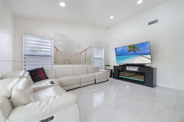 Interior, Living room, Recessed Lighting