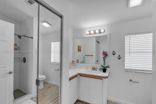 Bathroom, Interior, Wood Texture Flooring