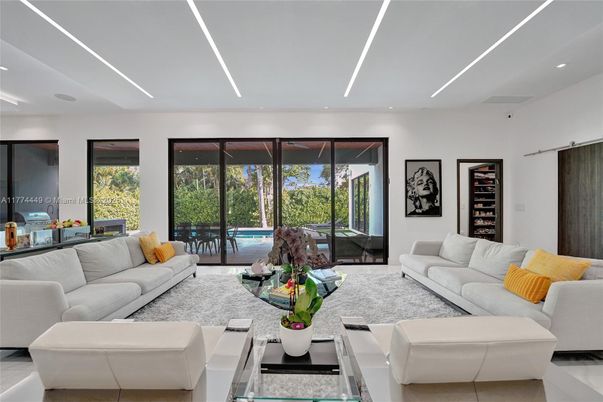 Interior, Living room, Recessed Lighting
