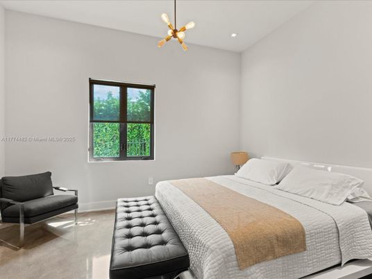 Bedroom, Interior, Pendant Lights, Recessed Lighting