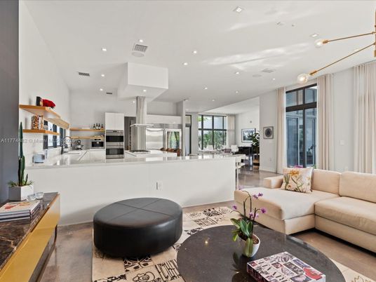 Interior, Kitchen, Living room, Recessed Lighting, Stainless Steel Appliances