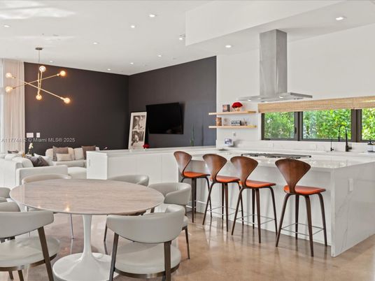 Dining room, Interior, Kitchen, Living room, Pendant Lights, Recessed Lighting