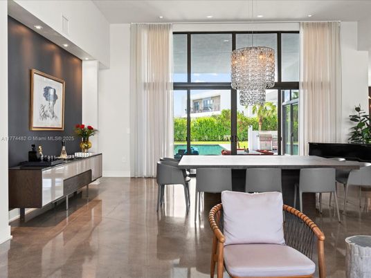 Chandelier, Dining room, Interior, Recessed Lighting
