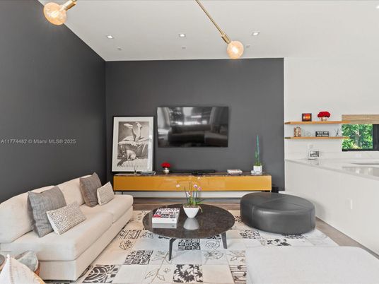 Interior, Living room, Recessed Lighting