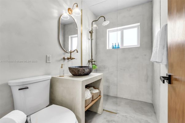 Bathroom, Glass Shower, Interior, Marble