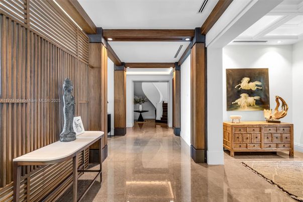 Interior, Recessed Lighting, Wooden Beams