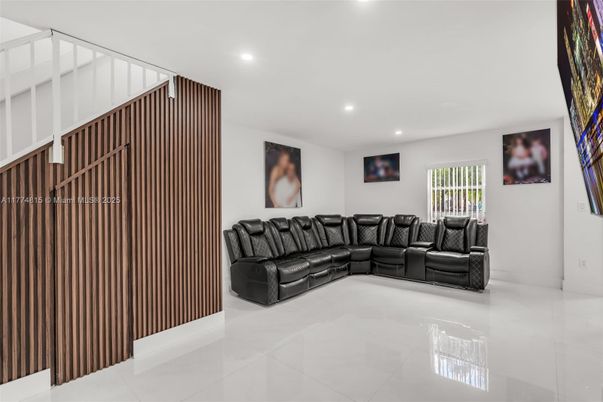 Interior, Living room, Recessed Lighting
