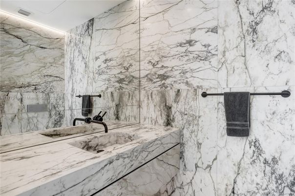 Bathroom, Glass Shower, Interior, Marble, Marble Walls