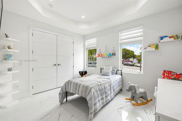 Bedroom, Interior, Marble, Recessed Lighting