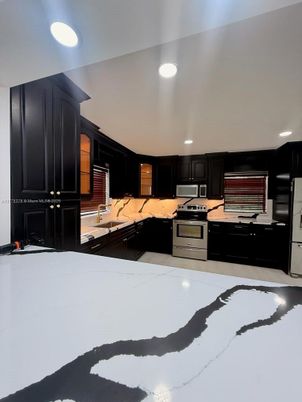 Interior, Kitchen, Recessed Lighting, Stainless Steel Appliances