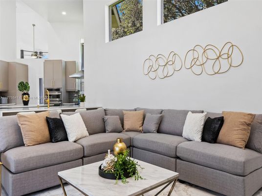 Interior, Kitchen, Living room, Pendant Lights, Recessed Lighting, Stainless Steel Appliances