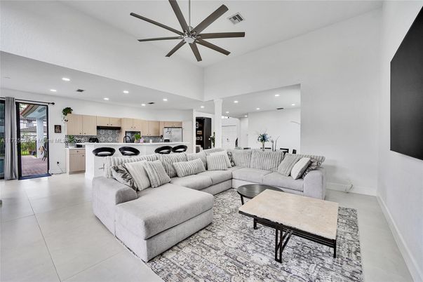 Interior, Kitchen, Living room, Recessed Lighting