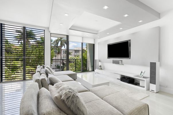 Interior, Living room, Recessed Lighting