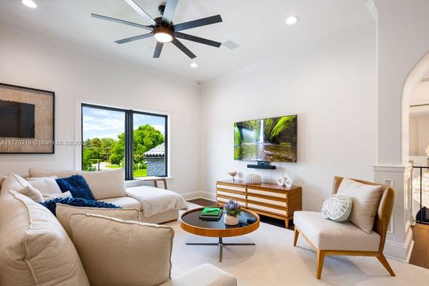 Interior, Living room, Recessed Lighting