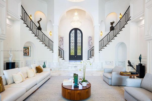 Chandelier, Interior, Living room, Recessed Lighting