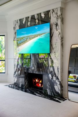 Fireplace, Interior, Marble Walls