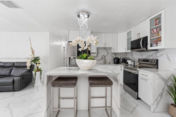 Interior, Kitchen, Marble, Stainless Steel Appliances