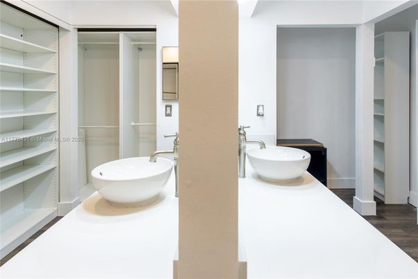 Bathroom, Dual Sink Vanities, Free Standing Baths, Interior, Walk-in Closets, Wood Texture Flooring