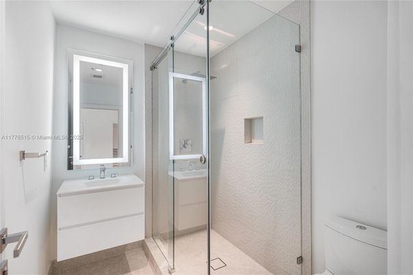 Bathroom, Glass Shower, Interior