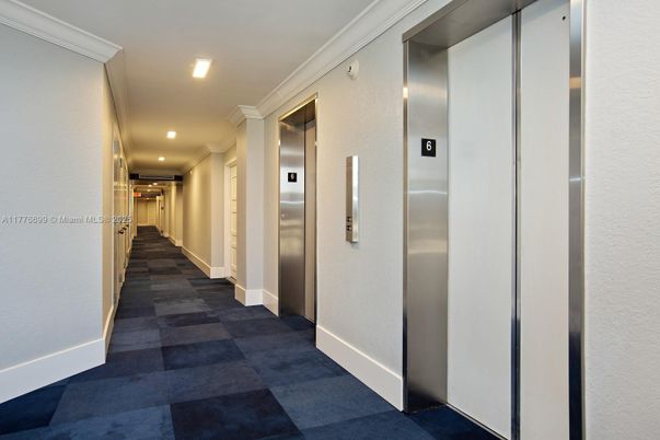 Elevator, Interior, Recessed Lighting