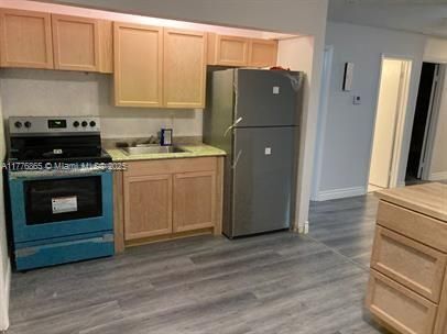 Interior, Kitchen, Wood Texture Flooring