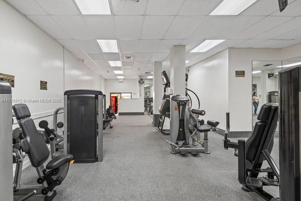 Fitness Equipment, Gym, Interior, Recessed Lighting
