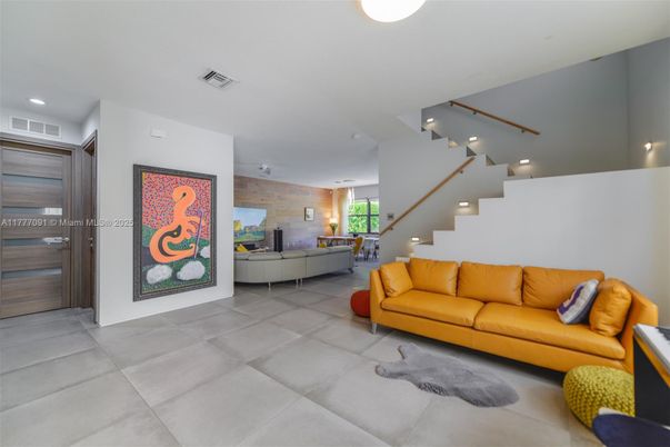 Interior, Living room, Recessed Lighting, Wooden Walls