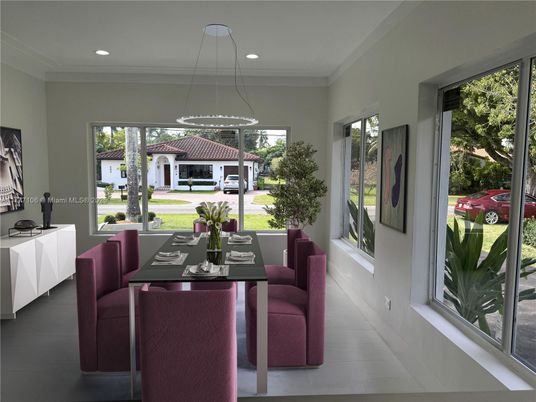 Dining room, Interior, Pendant Lights, Recessed Lighting