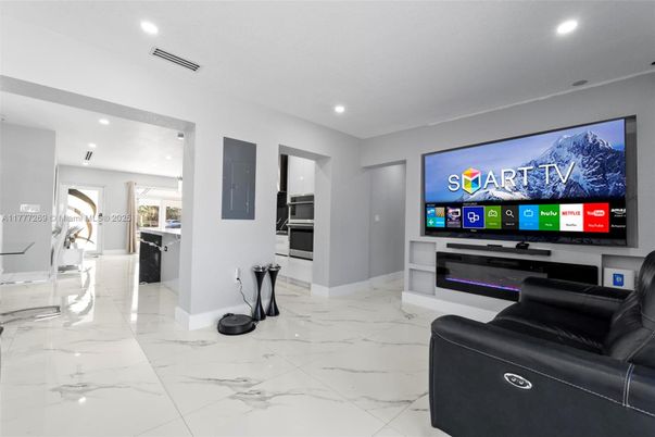 Interior, Living room, Marble, Recessed Lighting