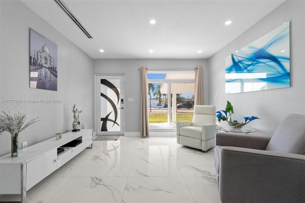 Interior, Living room, Marble, Recessed Lighting