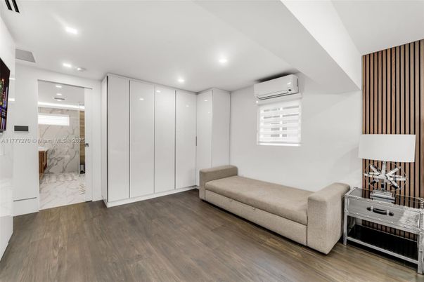 Interior, Marble, Recessed Lighting, Wood Texture Flooring